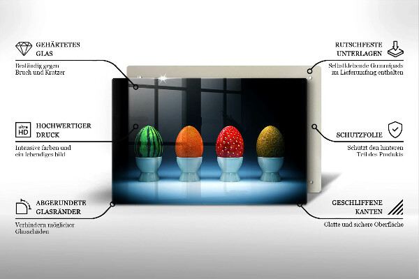 Spisskyddsplatta elegant Abstrakt fruktägg