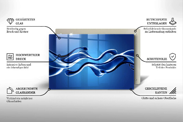 Skydd för induktionsspis elegant Vätskeabstraktion