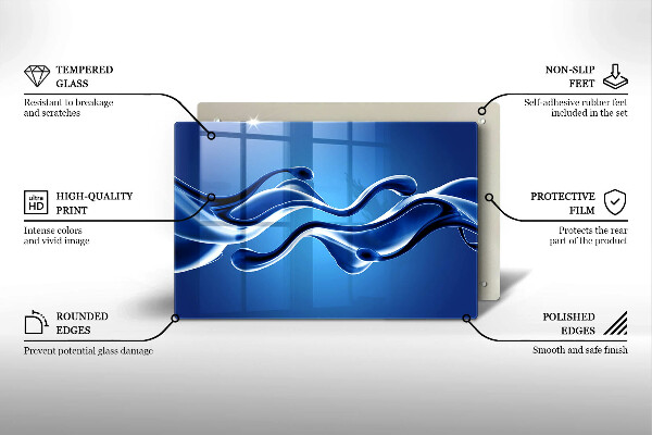 Skydd för induktionsspis elegant Vätskeabstraktion