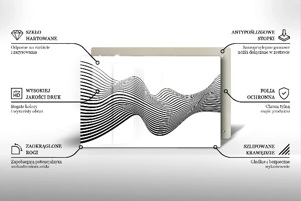 Kokkärlskydd elegant Linjär abstraktion