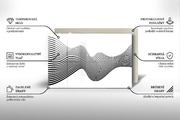 Kokkärlskydd elegant Linjär abstraktion