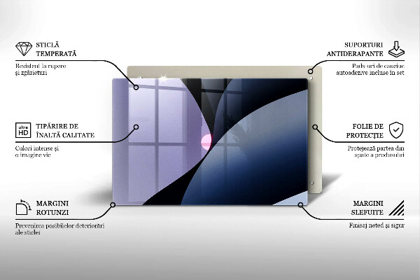Spisskyddsplatta elegant Abstrakta former