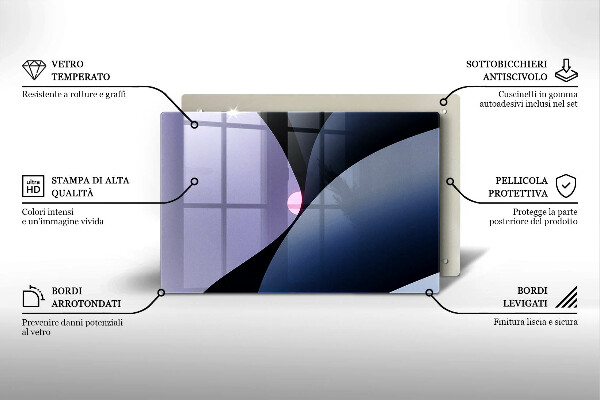 Spisskyddsplatta elegant Abstrakta former
