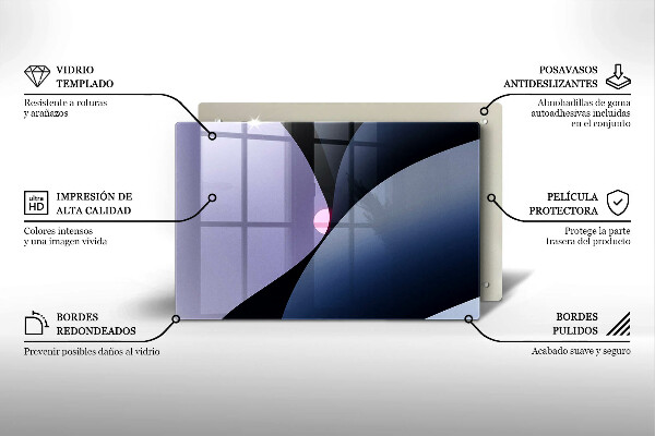 Spisskyddsplatta elegant Abstrakta former