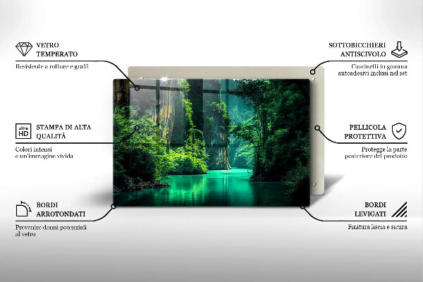 Kokkärlskydd elegant Lagun landskap