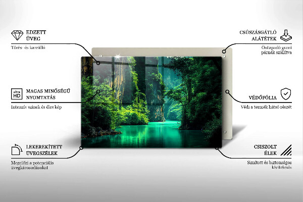 Kokkärlskydd elegant Lagun landskap