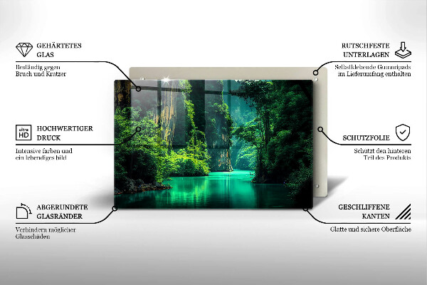 Kokkärlskydd elegant Lagun landskap