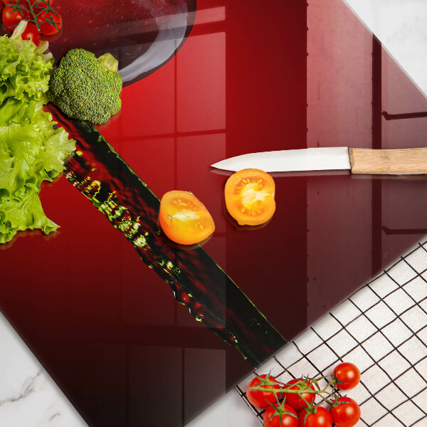 Spisskyddsplatta elegant Äppelfrukt i vatten