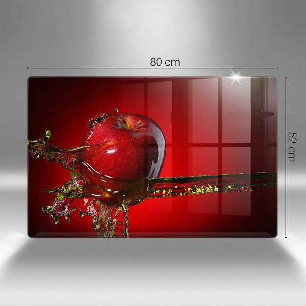 Spisskyddsplatta elegant Äppelfrukt i vatten