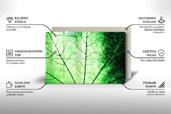 Spisskyddsplatta elegant Dekorativt ådroblad