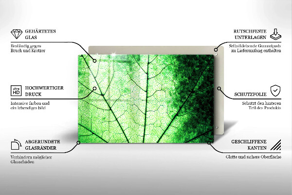 Spisskyddsplatta elegant Dekorativt ådroblad