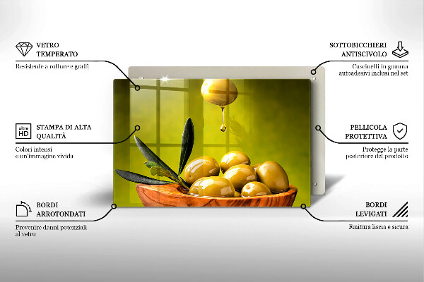 Spisskyddsplatta elegant Smakfulla oliver