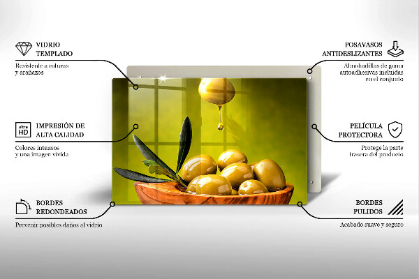 Spisskyddsplatta elegant Smakfulla oliver