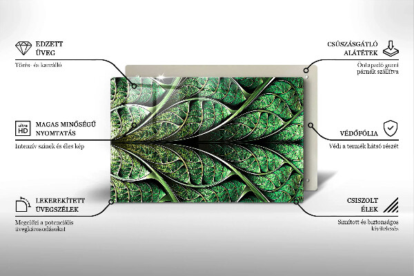 Spisskyddsplatta elegant Bladvenstruktur