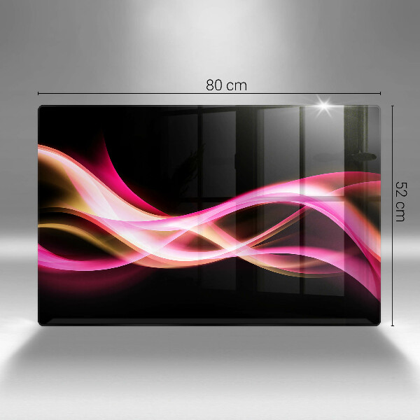 Spisskyddsplatta elegant Abstrakt neon rök