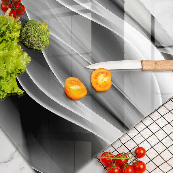 Spisskyddsplatta elegant Abstrakta linjer av rök