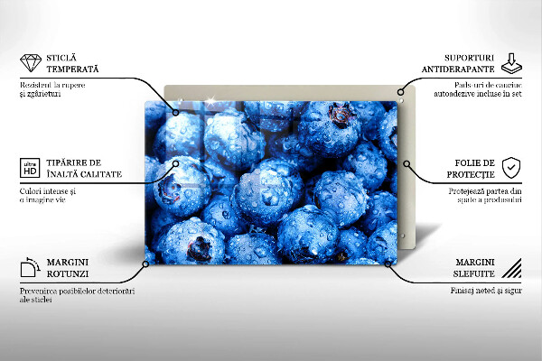 Spisskyddsplatta elegant Saftiga blåbär