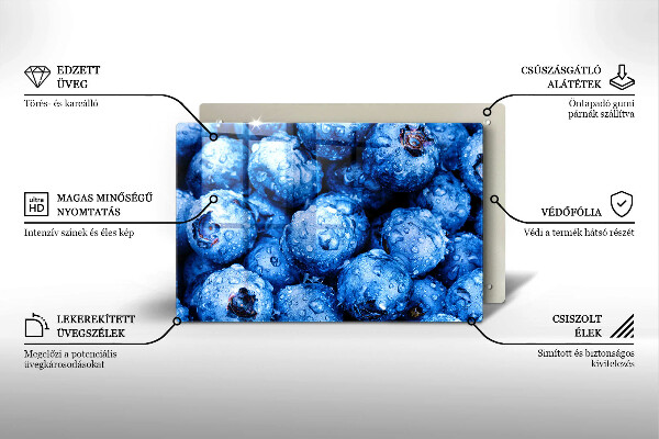 Spisskyddsplatta elegant Saftiga blåbär