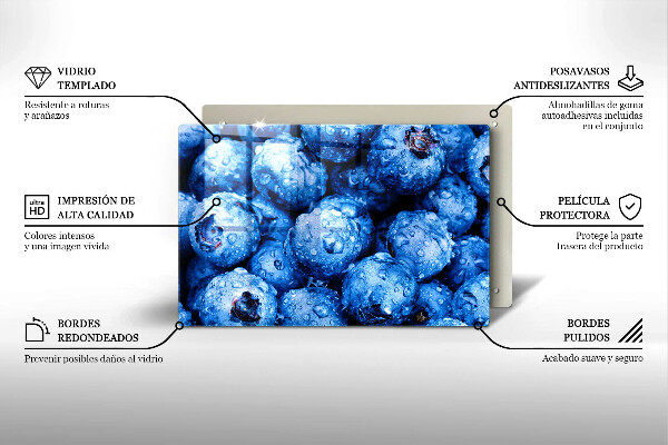 Spisskyddsplatta elegant Saftiga blåbär