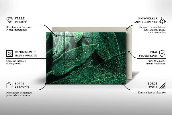 Glashällskydd elegant Växtens blad