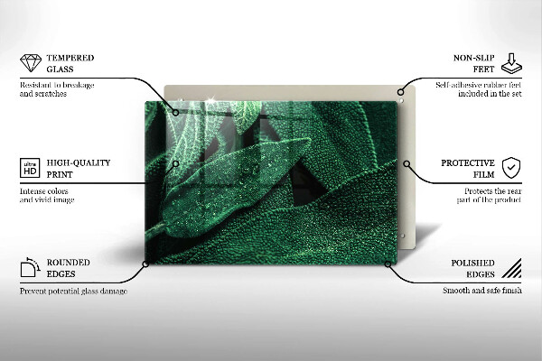 Glashällskydd elegant Växtens blad