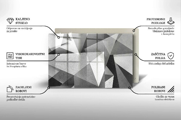 Glashällskydd elegant Konkret skarp abstraktion