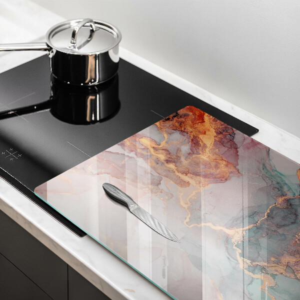 Kokkärlskydd elegant Marmor med guld