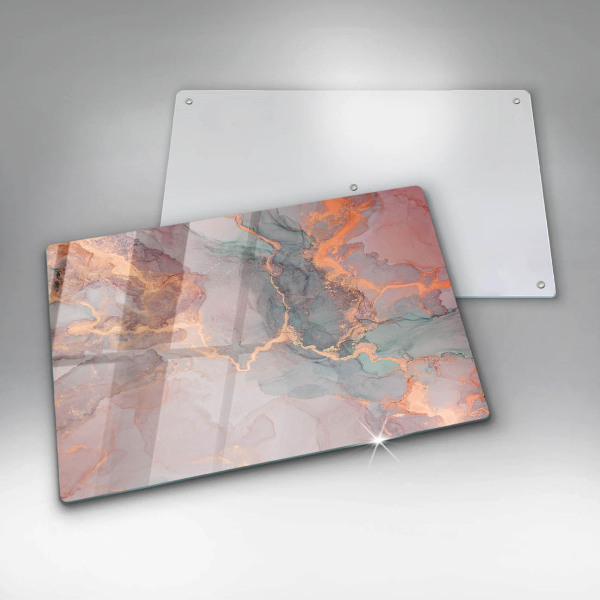 Kokkärlskydd elegant Marmor med guld