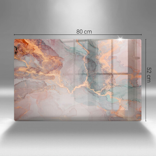 Kokkärlskydd elegant Marmor med guld