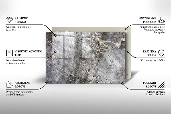 Kokkärlskydd elegant Sten textur