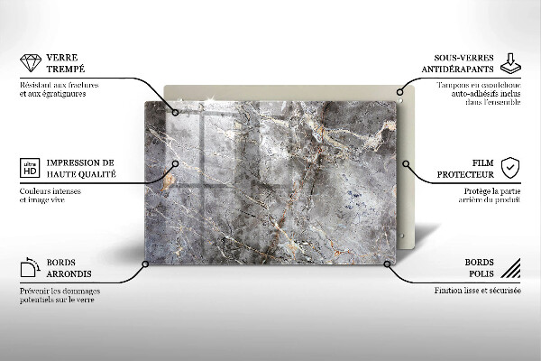 Kokkärlskydd elegant Sten textur