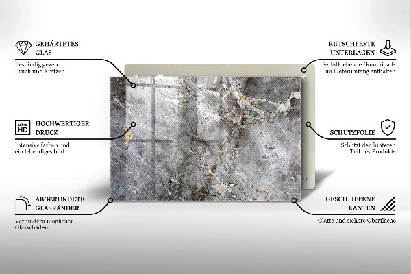 Kokkärlskydd elegant Sten textur