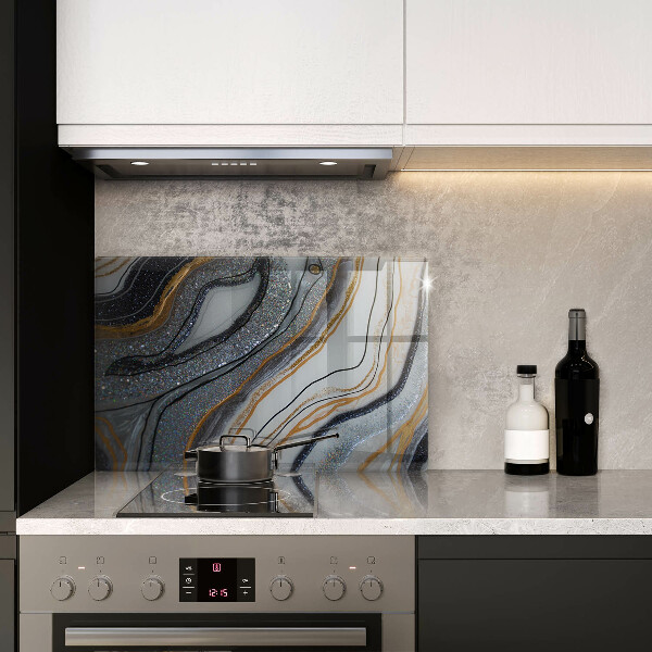 Kokkärlskydd elegant sten med guld