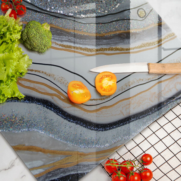 Kokkärlskydd elegant sten med guld