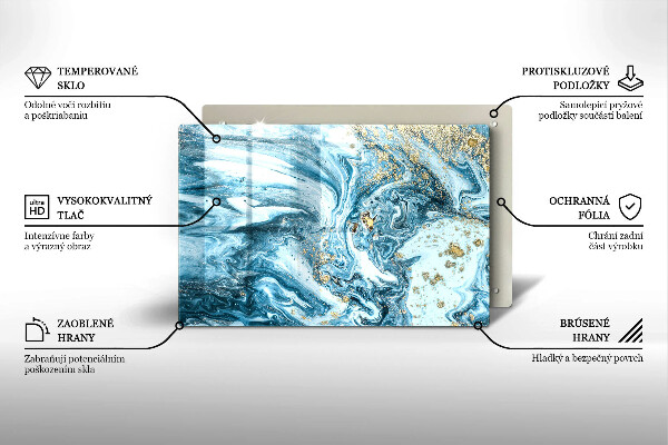 Kokkärlskydd elegant Struktur med guld