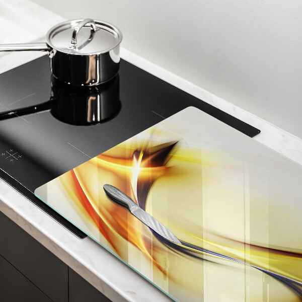 Spisskyddsplatta elegant Abstrakta linjer av ljus