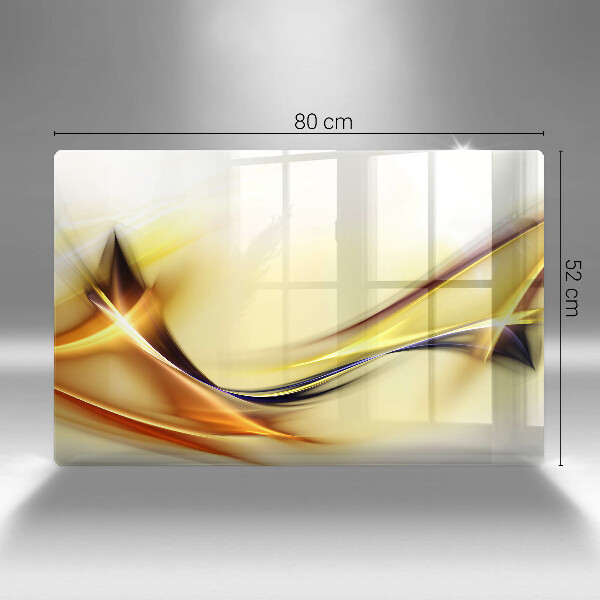 Spisskyddsplatta elegant Abstrakta linjer av ljus