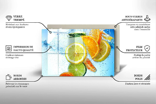 Spisskyddsplatta elegant Saftigt citrusvatten