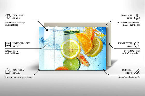 Spisskyddsplatta elegant Saftigt citrusvatten
