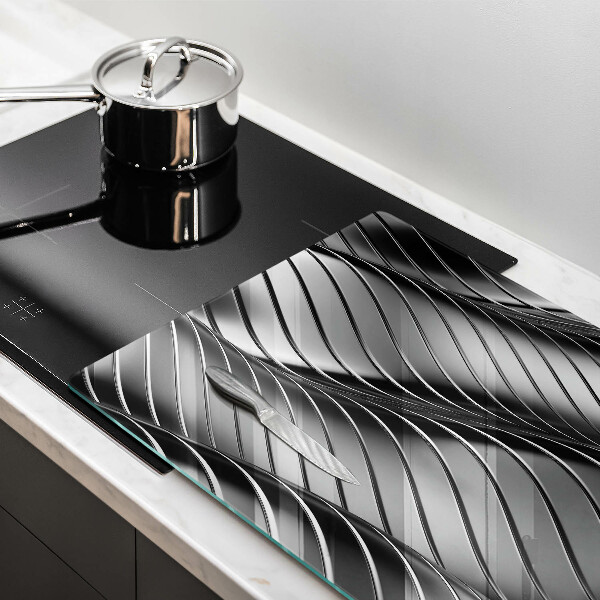 Spisskyddsplatta elegant 3D metallstruktur