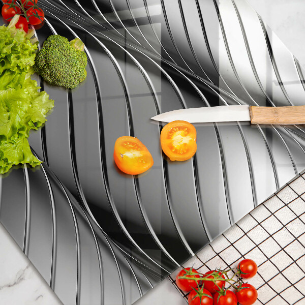 Spisskyddsplatta elegant 3D metallstruktur