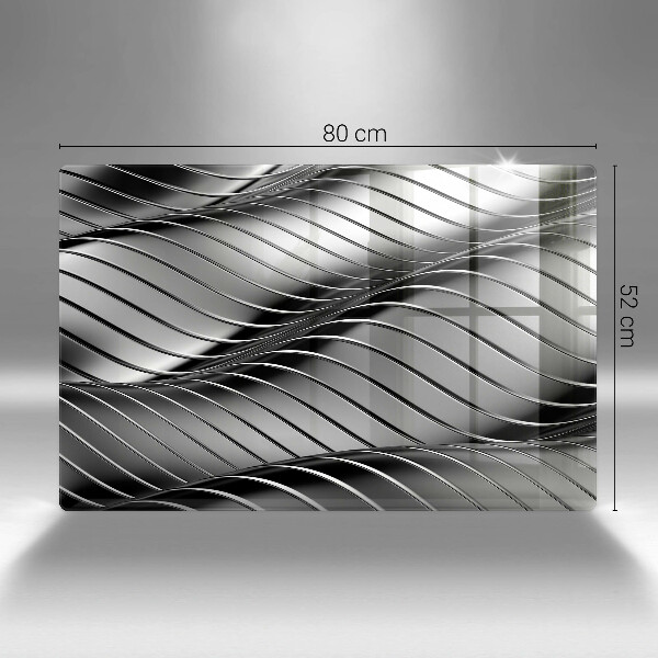 Spisskyddsplatta elegant 3D metallstruktur