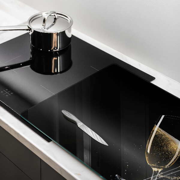 Kokkärlskydd elegant Glas champagne