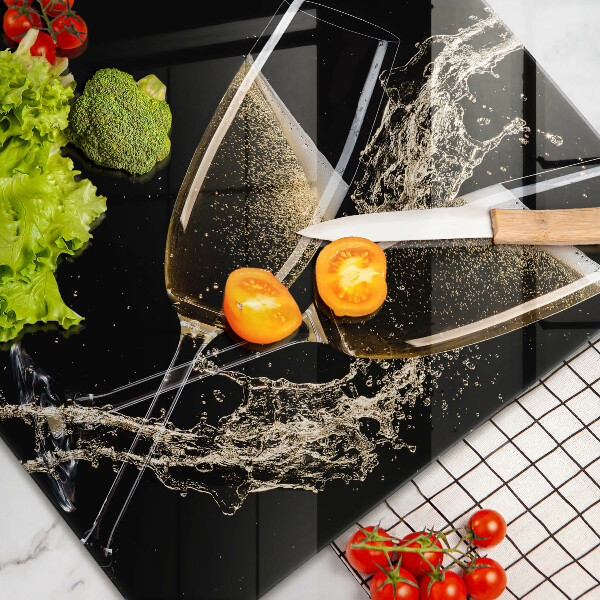 Kokkärlskydd elegant Glas champagne