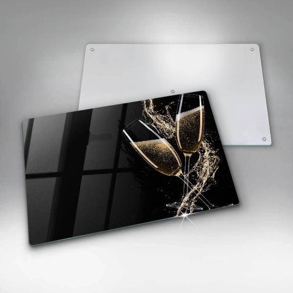 Kokkärlskydd elegant Glas champagne