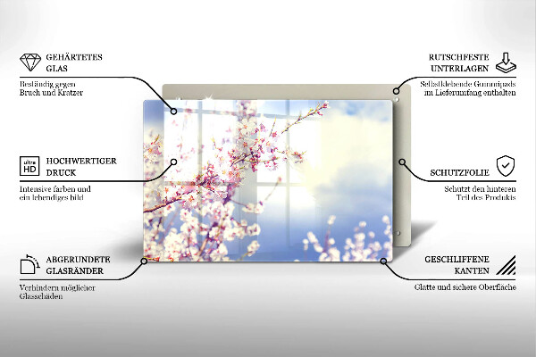 Kokkärlskydd elegant Blommande träd