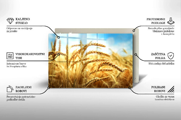 Kokkärlskydd elegant Öron av spannmål i fältet