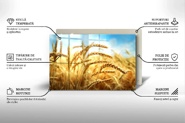 Kokkärlskydd elegant Öron av spannmål i fältet