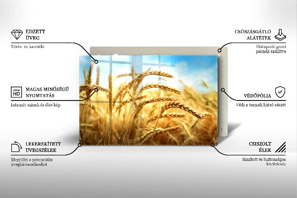 Kokkärlskydd elegant Öron av spannmål i fältet