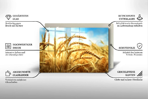 Kokkärlskydd elegant Öron av spannmål i fältet